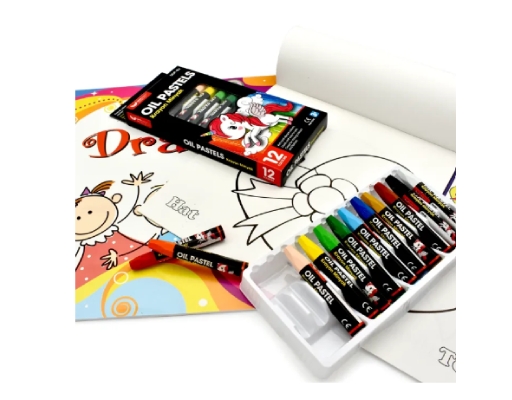 12 Colour Jumbo Oil Pastel (UOP-12J) Unicorn image 1