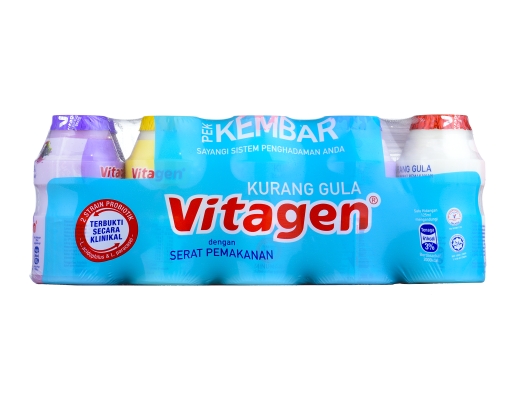 Cultured Milk Less Sugar Assorted Twin Pack Vitagen image 0