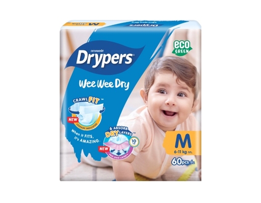 Wee Wee Dry Mega Pack M60 Drypers image 0