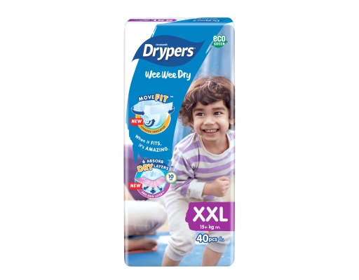Wee Wee Dry Mega Pack XXL40 Drypers image 0