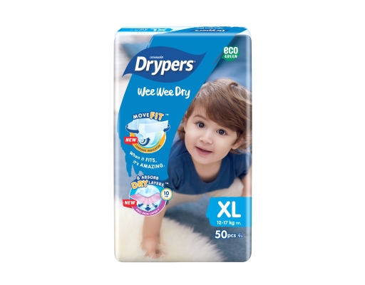 Wee Wee Dry Mega Pack XL50 Drypers image 0
