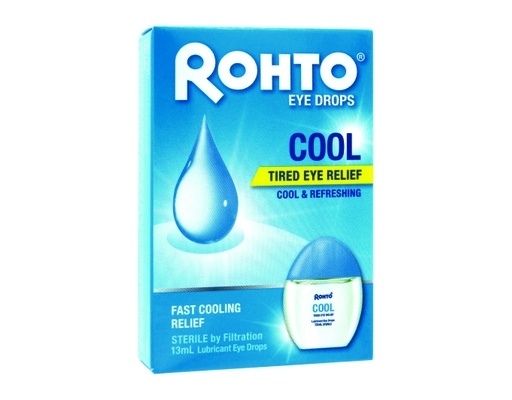 Rohto Cool Eye Drops, 13ml - Instant Cooling Relief