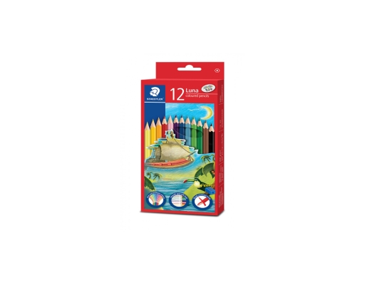 Luna Coloured Pencil (Full Length) 12 Colours (136 C12 11) Staedtler image 0