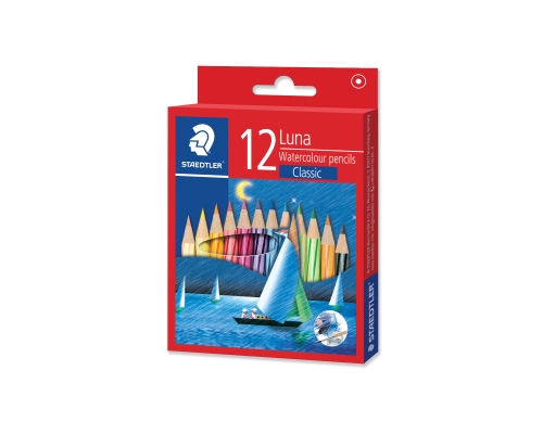 Luna Watercolour Pencil (Half Length) 12 Colours (1371001C12) Staedtler image 0