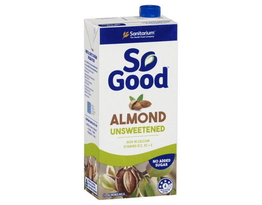 So Good Almond Milk Unsweetened Sanitarium image 0