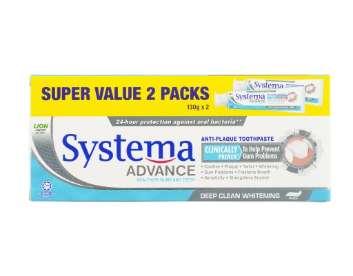 Systema Toothpaste Deep Clean Whitening Twin Pack | myaeon2go