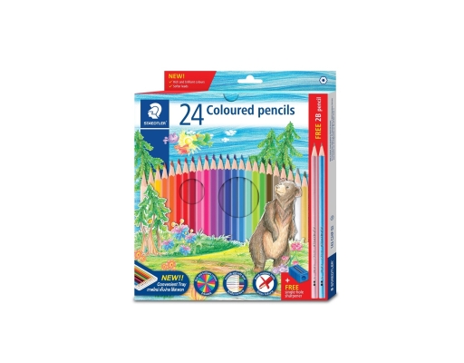 Coloured Pencil 24 Colours (143 C24P) Staedtler image 0