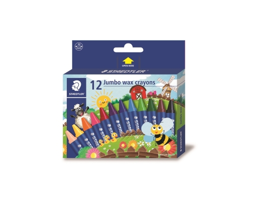 Jumbo Wax Crayon 12 Colours (2290 NC12 02) Staedtler image 0