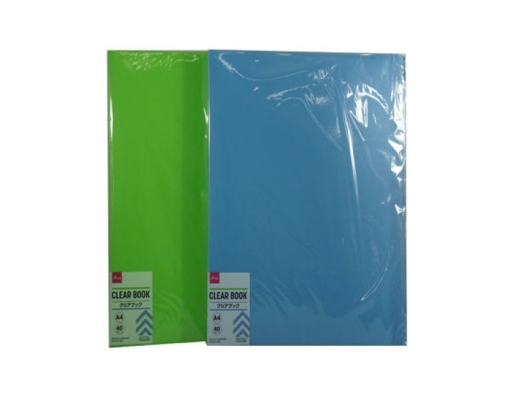 [SELECTED RANDOMLY] A4 Clear Book (Blue Green) Daiso image 0