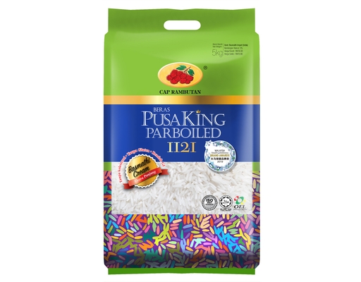 Beras Pusa King Parboiled 1121 Basmathi Cream Cap Rambutan image 0