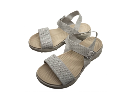 Ladies Sandal Casual Soft Grey The Good Shoes image 0