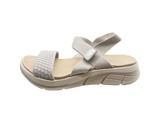 Ladies Sandal Casual Soft Grey The Good Shoes image 1