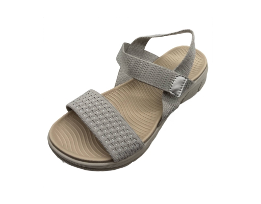 Ladies Sandal Casual Soft Grey The Good Shoes image 2