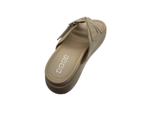Ladies Sandal Casual Cushion Khaki The Good Shoes image 4