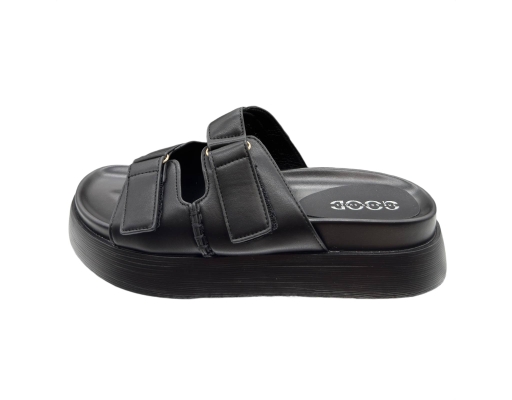 Ladies Sandal Casual Cushion Black The Good Shoes image 2