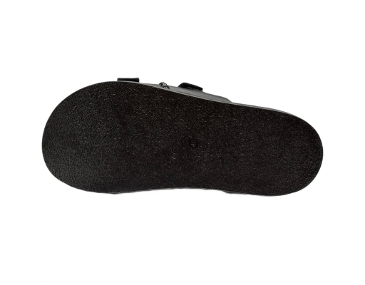 Ladies Sandal Casual Cushion Black The Good Shoes image 3