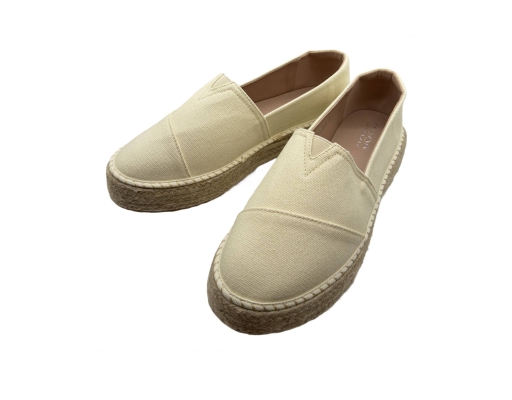Ladies Soft Canvas Off White The Good Shoes image 0