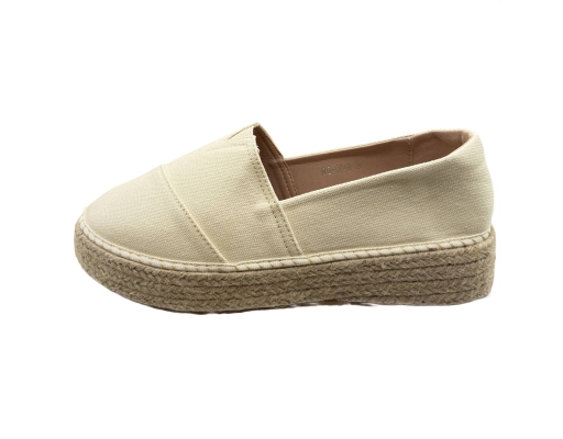Ladies Soft Canvas Off White The Good Shoes image 1