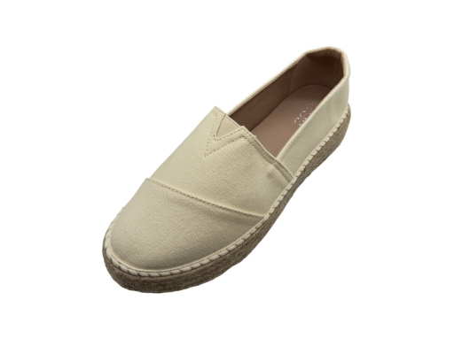 Ladies Soft Canvas Off White The Good Shoes image 2