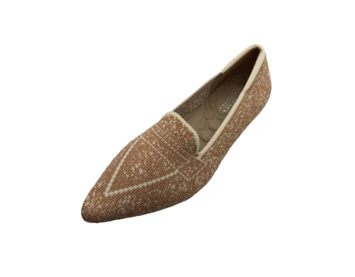 Ladies Knitted Mary Jane Light Brown The Good Shoes image 2