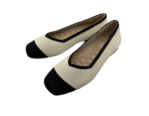 Ladies Knitted Mary Jane Khaki The Good Shoes image 0