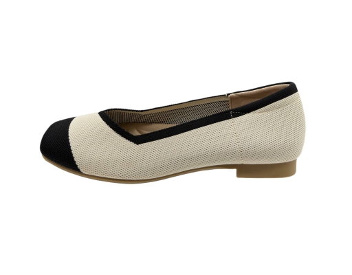 Ladies Knitted Mary Jane Khaki The Good Shoes image 1