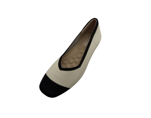 Ladies Knitted Mary Jane Khaki The Good Shoes image 2