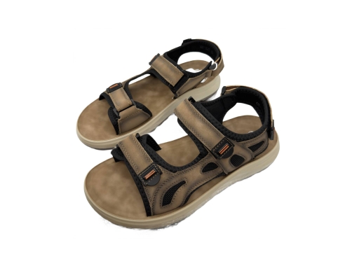 Men's Walking Sandals Brown The Good Shoes image 0