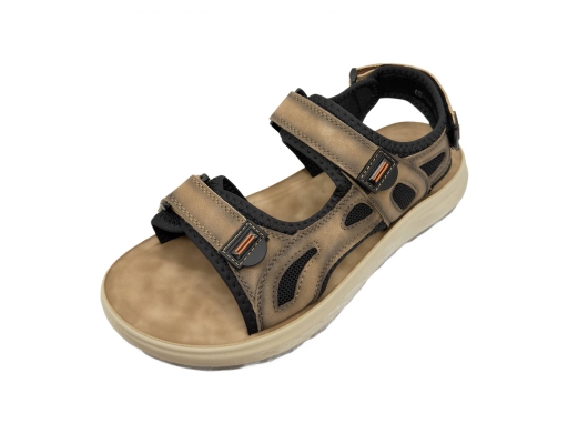 Men's Walking Sandals Brown The Good Shoes image 1