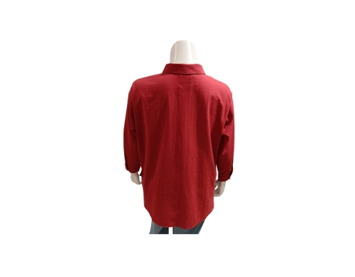 Long Sleeve Blouse Red Plus Collection image 2