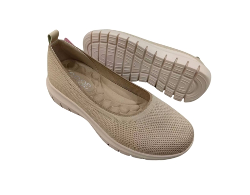 Ladies Knited Shoes Khaki The Good Shoe image 0