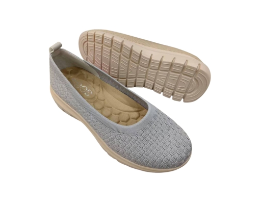 Ladies Knited Shoes Grey The Good Shoe image 0