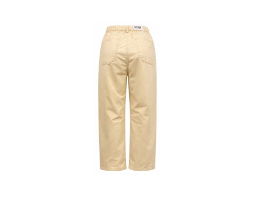Barrel Cut Twill Long Pants Cream L Scar image 1