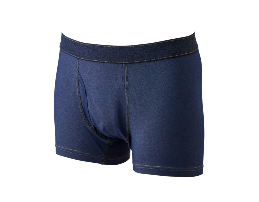 TOPVALU Men Normal Length Denim Style Boxer Blue | myaeon2go