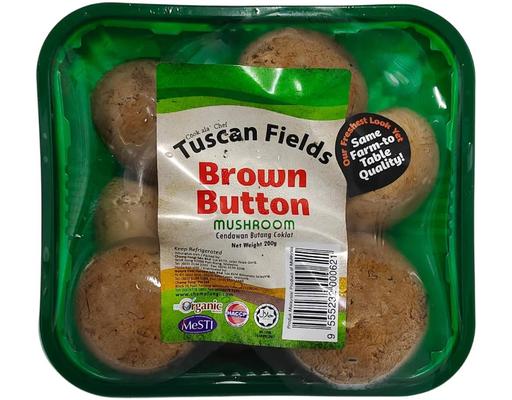 Brown Button Mushroom Tuscan Fields