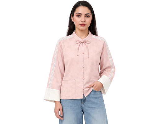 Satin Long Sleeve Jacket SCAR