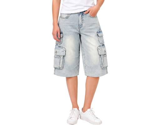 Denim Cargo Short Pants SCAR