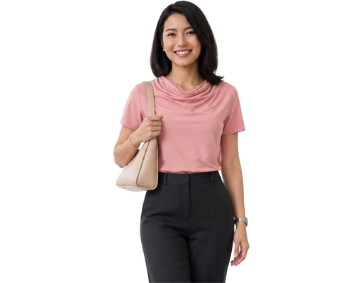 Agenda Cowl Neck Knit Top Agenda