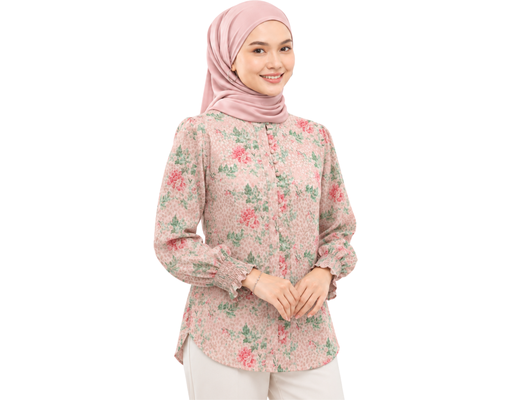 Shining Printed Blouse Puteri