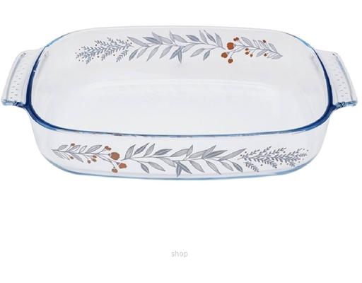 2.7L Rectangle Bakeware - Silver Crown Pyrex
