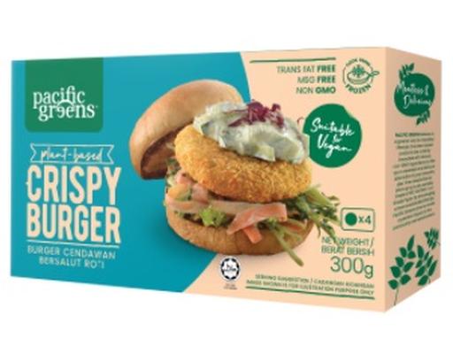 Plant Based Crispy Burger Pacific Greens