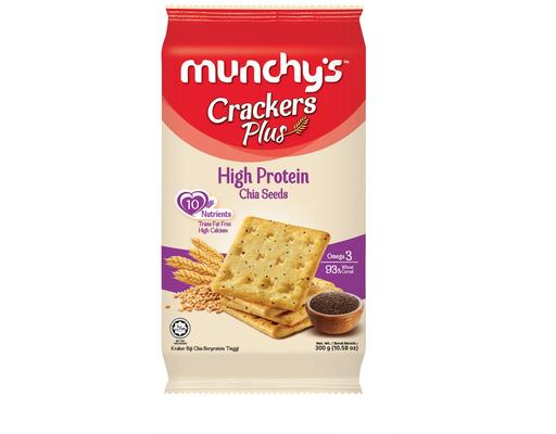 Crackers Plus Hi Protein Chia Seeds Munchy's