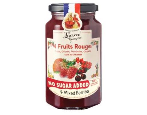 Natural 4 Mixed Berries Jam No Sugar Added Lucien Georgelin