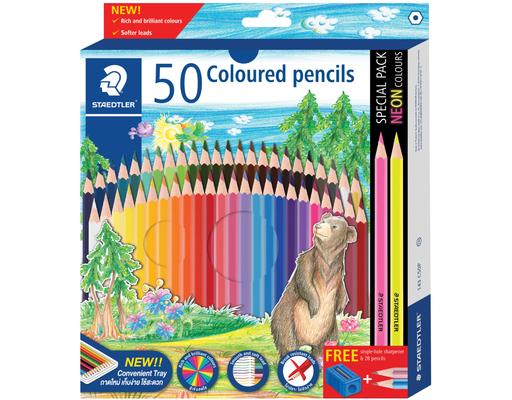 Coloured Pencil 50 Colours (143 C50P) Staedtler
