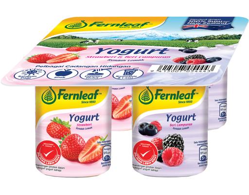 Low Fat Yogurt Strawberry & Mixberry Multipack Fernleaf