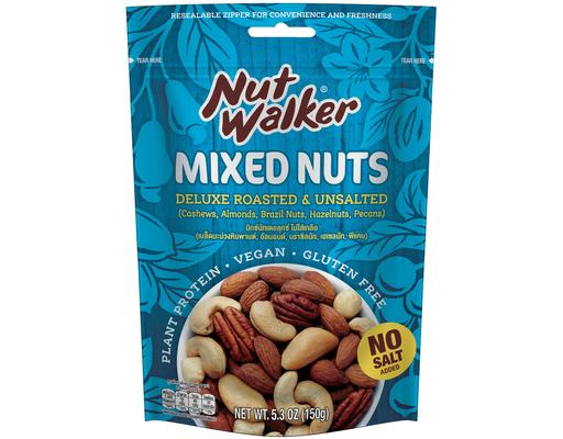 Deluxe Roasted & Unsalted Mixed Nuts Nut Walker