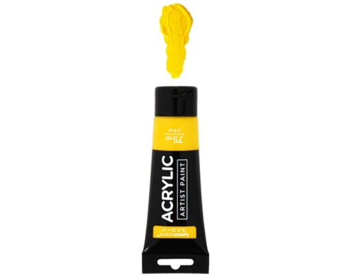 Acrylic Artist Paint Mid Yellow (UAC-75ML) Unicorn