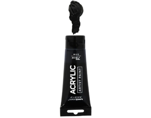 Acrylic Artist Paint Black (UAC-75ML) Unicorn