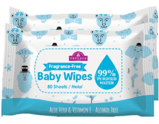 Baby Wipes Fragrance Free TOPVALU