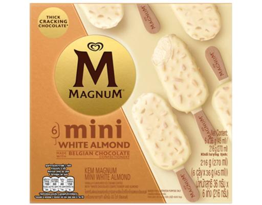 Magnum Mini White Almond Wall's